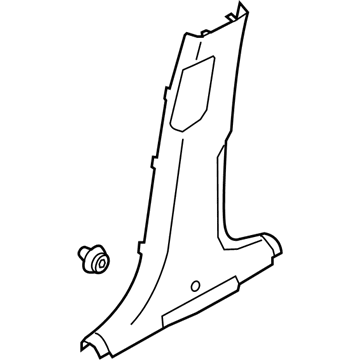 Hyundai 85845-S8000-NNB Trim Assembly-Ctr Pillar LWR RH