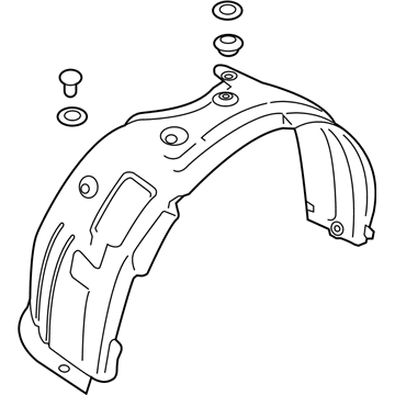 Hyundai 86812-J9NA0 Guard Assembly-Front Wheel,RH