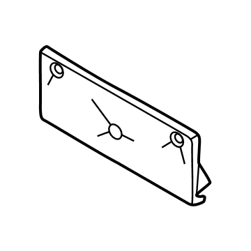 Hyundai 86529-CW010 MOULDING-FRT BPR License Plate