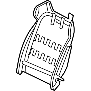 Hyundai 88310-2M651 Frame Assembly-Front Seat Back Driver