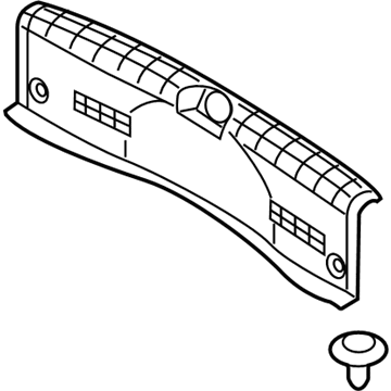 Hyundai 85770-E6100-TRY Trim Assembly-Rear Transverse