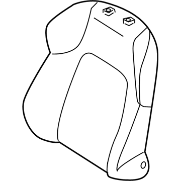 Hyundai 88460-2C510-GAA Front Driver Side Seat Back Covering