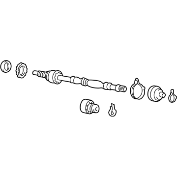 Hyundai 49500-25501 Shaft Assembly-Drive,LH