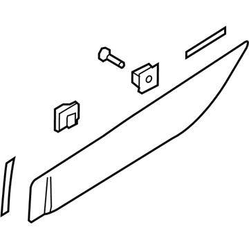 Hyundai 87732-2S000 Garnish Assembly-Rear Door Side,RH