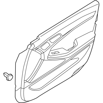 Hyundai 82305-T1550-NPQ PANEL ASSY-FRONT DOOR TRIM,LH