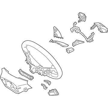 Hyundai 56110-F2DG0-SSH Steering Wheel Assembly