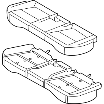 Hyundai 89100-AB010-G8S Cushion Assembly-RR Seat