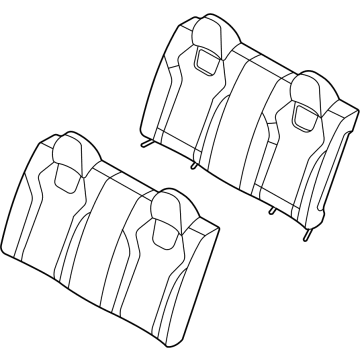 Hyundai 89300-AB210-S8W Back Assembly-RR Seat