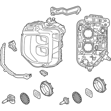 Hyundai 92101-S8010 Dual Beam Headlight Left Hand