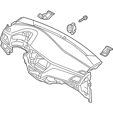 Hyundai 84710-J0AE0-TRY Crash Pad Assembly-Main