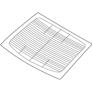 Hyundai 87110-C2010 Glass Assembly-Rear Window