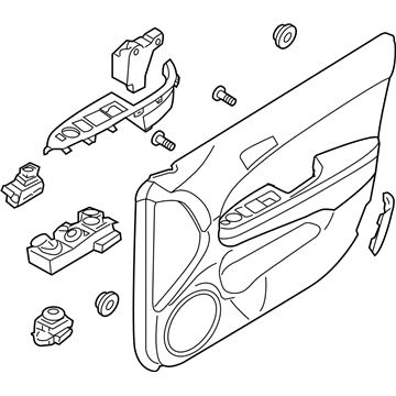 Hyundai 82301-2L190-XP Panel Complete-Front Door Trim,LH