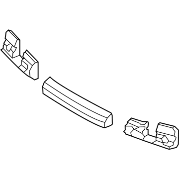 Hyundai 86620-3N000 Absorber-Rear Bumper Energy