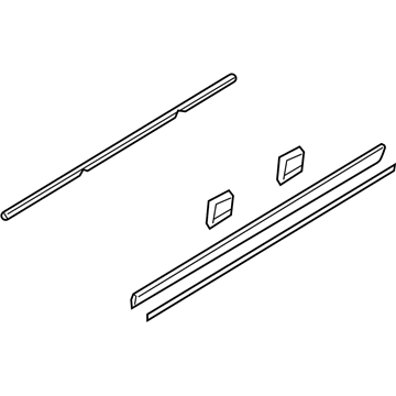 Hyundai 87722-3K510 Moulding Assembly-Waist Line Rear Door,RH