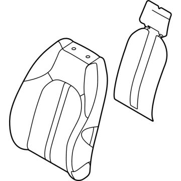 Hyundai 88450-L1110 Pad Assembly-FRT Seat Back,RH