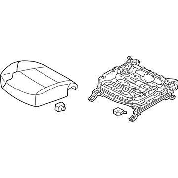 Hyundai 88107-B8010-R5X Cushion Assembly-Front Seat,Driver