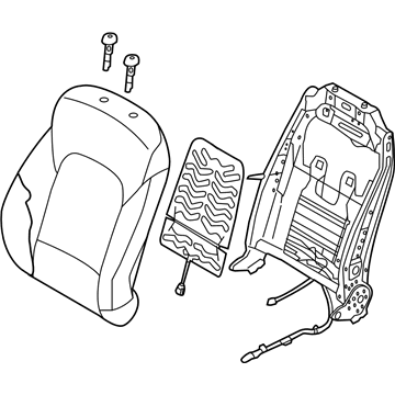 Hyundai 88307-B8530-ZZB Back Assembly-Front Seat Driver