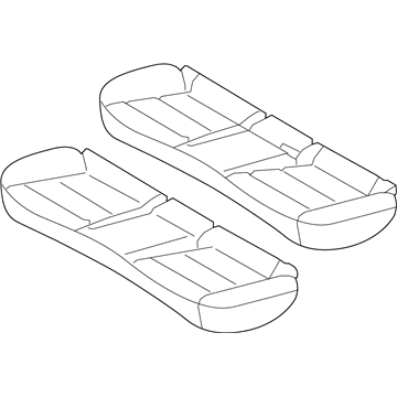 Hyundai 89100-G2210-SHR Cushion Assembly-Rear Seat