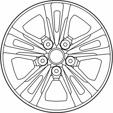 Hyundai 52910-F2BA0 Aluminium Wheel Assembly