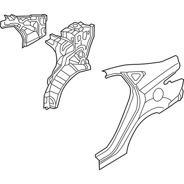Hyundai 70100-1RA30 Panel Assembly-Quarter ,LH