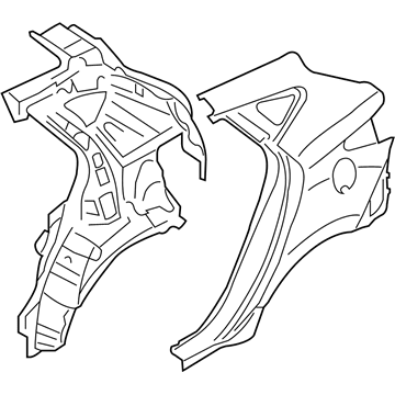 Hyundai 70200-2SA75 Panel Assembly-Quarter Complete,RH