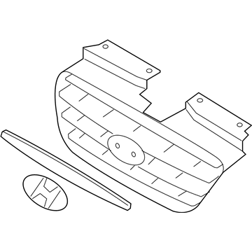 Hyundai 86350-2H000 Radiator Grille Assembly