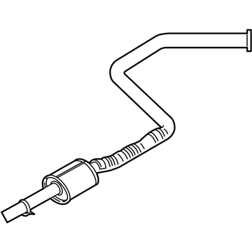 Hyundai 28650-J3500 Center Muffler Assembly