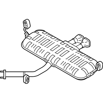 Hyundai 28710-J3500 Rear Muffler Assembly