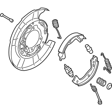 Hyundai Genesis Brake Dust Shield - 58250-B1000