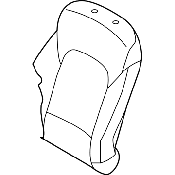 Hyundai 88370-4Z510-VAS Front Driver Side Seat Back Covering