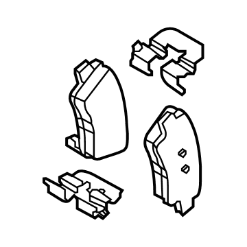 Hyundai 58302-G2A70 Rear Disc Brake Pad Kit