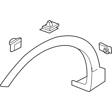 Hyundai 87712-S1AA0-CA GARNISH Assembly-FNDR Side,RH