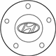 Hyundai 52960-25700 Aluminium Wheel Hub Cap Assembly