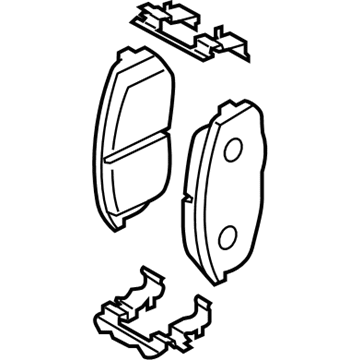 2022 Hyundai Kona Brake Pad Set - 58101-J9A05
