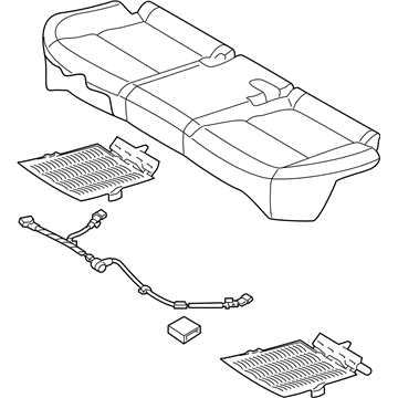 Hyundai 89101-D3411-RSK Cushion Assembly-RR Seat