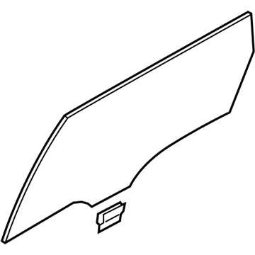 Hyundai 83410-S8101 GLASS ASSY-REAR DOOR,LH