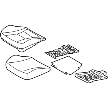 Hyundai 88100-A5601-SGG Cushion Assembly-Front Seat,Driver