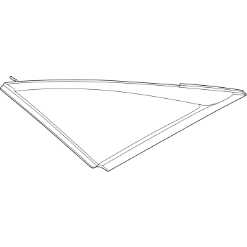 Hyundai 87810-KL200 GLASS & MOULDING ASSY-QUARTER