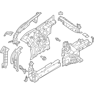 Hyundai 64600-JI000 PANEL COMPLETE-FENDER APRON,RH