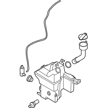 Hyundai 98610-L1000 Reservoir & Pump Assembly-Washer