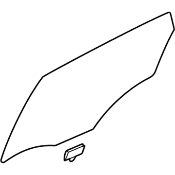 Hyundai 83420-AR020 GLASS ASSY-REAR DOOR,RH