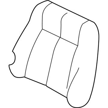 Hyundai 88360-25101-FDJ Front Driver Side Seat Back Covering