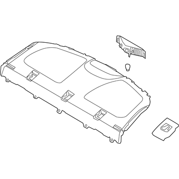 Hyundai 85610-3Y000-HZ Trim Assembly-Package Tray