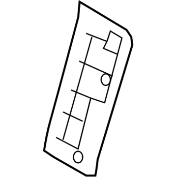 Hyundai 88395-0A100-U7A Back Garnish Assembly-Front Seat