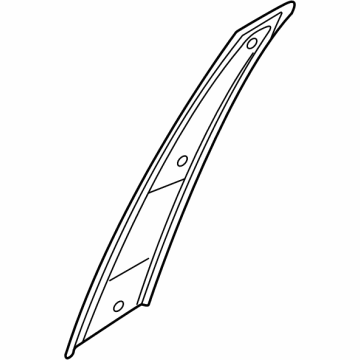 Hyundai 83250-CW010 GARNISH Assembly-RR Dr FR Frame,LH
