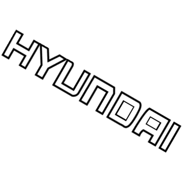 Hyundai 86320-2D000 Emblem