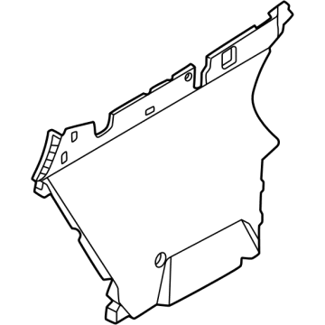 Hyundai 84686-KL000-NNB COVER ASSY-RR FLOOR CONSOL SID