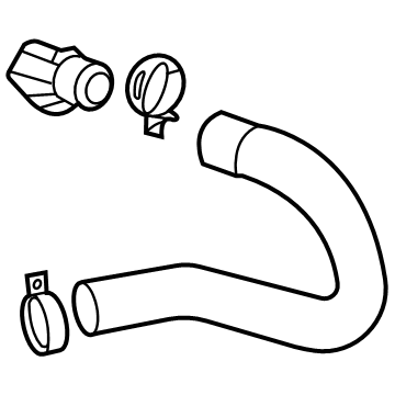 Hyundai Ioniq Radiator Hose - 25415-G2000