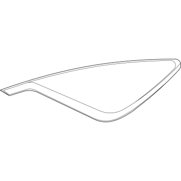 Hyundai 87820-AR400 GLASS & MOULDING ASSY-QUARTER