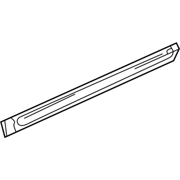Hyundai 87726-2D510 Bright-Waist Line Molding Rear Door,RH